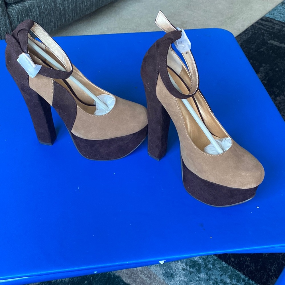 Platform chocolate heels are simply fabulous.